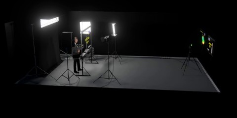 Макет студии Lightboard